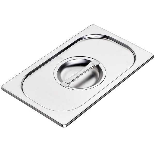 COPERCHIO GASTRONORM ACCIAIO INOX AISI 304 GN 1/4 (26,5 x 16,2 cm)