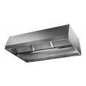 CENTRAL CEILING HOOD IN STAINLESS STEEL COMPLETE WITH LABYRINTH FILTERS AND MOTOR - P.130 cm