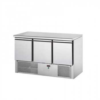 3 DOOR SALADETTE WITH STAINLESS STEEL TOP