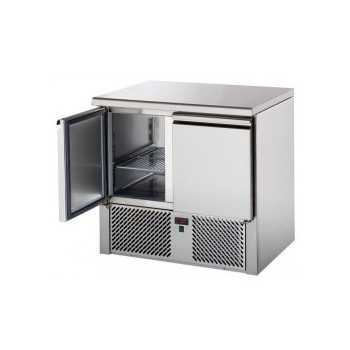 2 DOOR SALADETTE WITH STAINLESS STEEL TOP