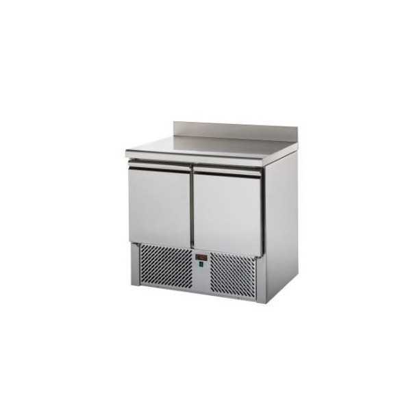 2 DOOR SALADETTE WITH STAINLESS STEEL TOP AND BACKPLATE