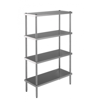 SMOOTH SHELF WITH 4 SHELVES - H.150xP.40 CM