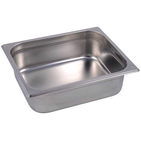 BACINELLE GASTRONORM ACCIAIO INOX AISI 304 GN 1/2 (32,5 x 26,5 cm)