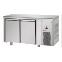 GN 1/1 LOW TEMPERATURE REFRIGERATED TABLE WITH 2 DOORS - Dimensions L.142 x D.71