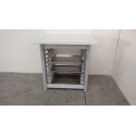 OVEN SUPPORT - L.84 x D.77 x H.85 cm - TRAY RACK FOR 10 GN 1/1 TRAYS - 60 x 40 cm