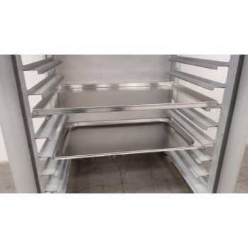 OVEN SUPPORT - L.84 x D.77 x H.85 cm - TRAY RACK FOR 10 GN 1/1 TRAYS - 60 x 40 cm