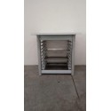 OVEN SUPPORT - L.84 x D.77 x H.85 cm - TRAY RACK FOR 10 GN 1/1 TRAYS - 60 x 40 cm