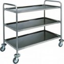 STAINLESS STEEL TROLLEY - 3 SHELVES