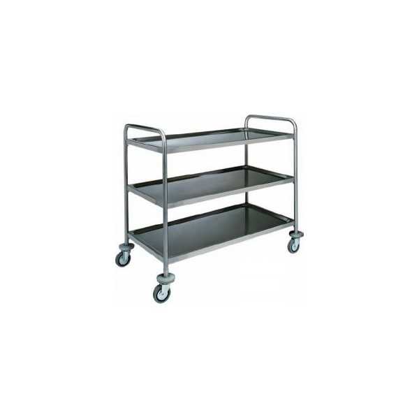 STAINLESS STEEL TROLLEY - 3 SHELVES