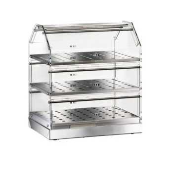 NEUTRAL STAINLESS STEEL SHOWCASE 3 TIERS