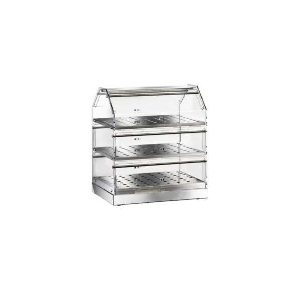 NEUTRAL STAINLESS STEEL SHOWCASE 3 TIERS