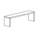 STAINLESS STEEL SUPPORT SHELF FOR TABLES