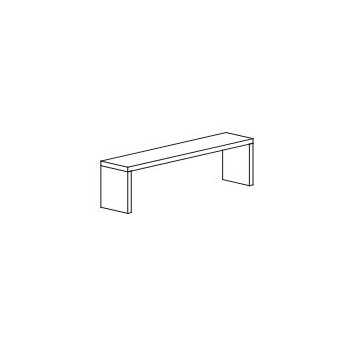 STAINLESS STEEL SUPPORT SHELF FOR TABLES