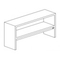 DOUBLE STAINLESS STEEL SUPPORT SHELF FOR TABLE WITH HEATING BODY