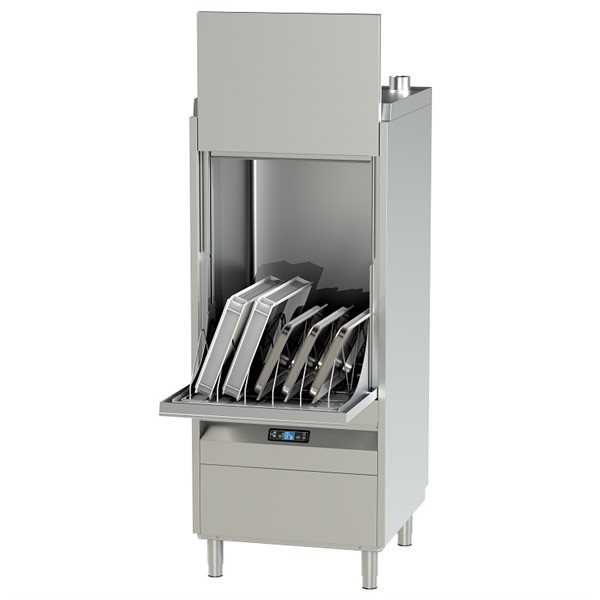 Object washer H.190 cm - Basket 60x67 cm - Max plate height 63 cm / pot 84 cm - Detergent and rinse aid dispensers installed as standard