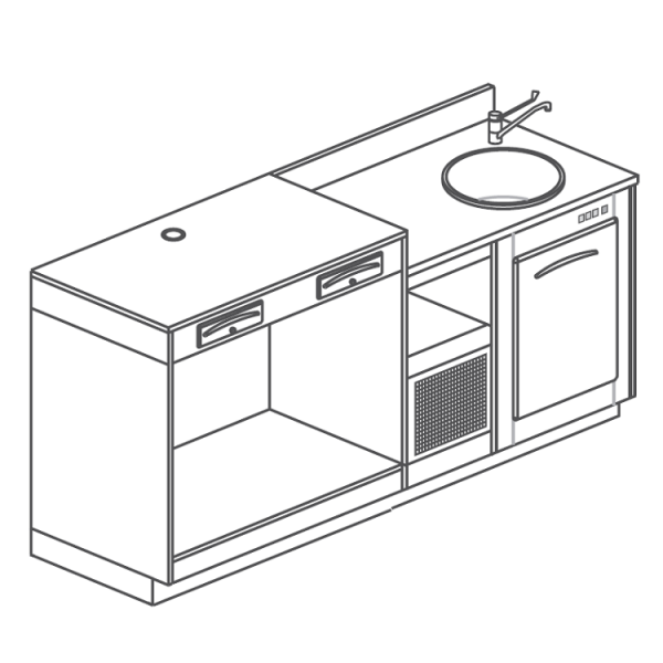 REFRIGERATED COUNTER WITH 1 COMPARTMENT