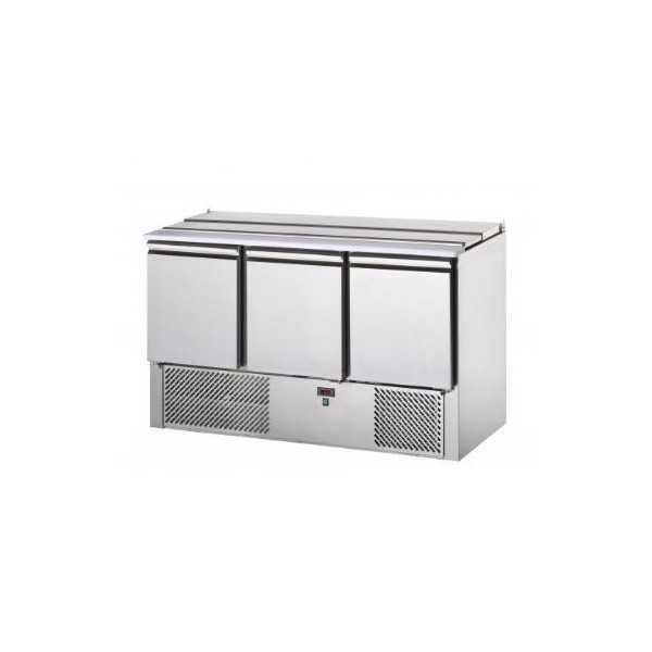 3 DOOR SALADETTE WITH STAINLESS STEEL LID