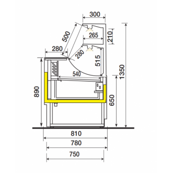 REFRIGERATED CABINET FOR GASTRONOMY AND PASTRY - ORLEANS