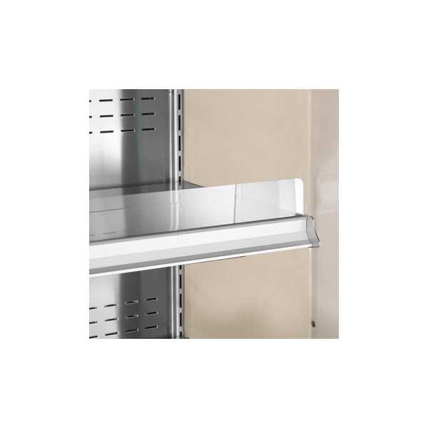 PRODUCT STOPPING FRONT FOR PLEXIGLASS SHELF