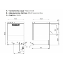 ELECTRONIC DISHWASHER WITH SQUARE BASKET 50 x 50 cm