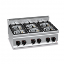 6 BURNERS GAS COOKER TOP - ECO POWER - SERIE 60