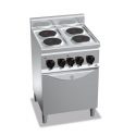 ELECTRIC COOKER WITH 4 ROUND PLATES ON ELECTRIC OVEN - 60 SERIES