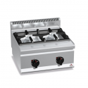 2 BURNERS IN LINE GAS COUNTER STOVE - HIGH POWER - DEPTH 60 cm