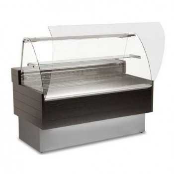 KIBUK HORIZONTAL REFRIGERATED SHOWCASE - CURVED GLASS - DEPTH 90 cm