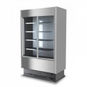 REFRIGERATED WALL DISPLAY FOR CURED MEATS AND DAIRY PRODUCTS WITH SLIDING DOORS - DEPTH 60 cm