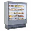 REFRIGERATED WALL DISPLAY FOR CURED MEATS AND DAIRY PRODUCTS WITH SLIDING DOORS - DEPTH 60 cm