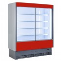 REFRIGERATED WALL DISPLAY FOR MEAT WITH SLIDING DOORS - DEPTH 60 cm