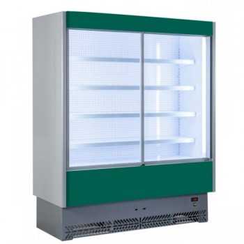 REFRIGERATED WALL DISPLAY FOR MEAT WITH SLIDING DOORS - DEPTH 60 cm