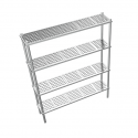 4-SHELF SHELVING IN POLYPROPYLENE - P.40 x H.160 cm