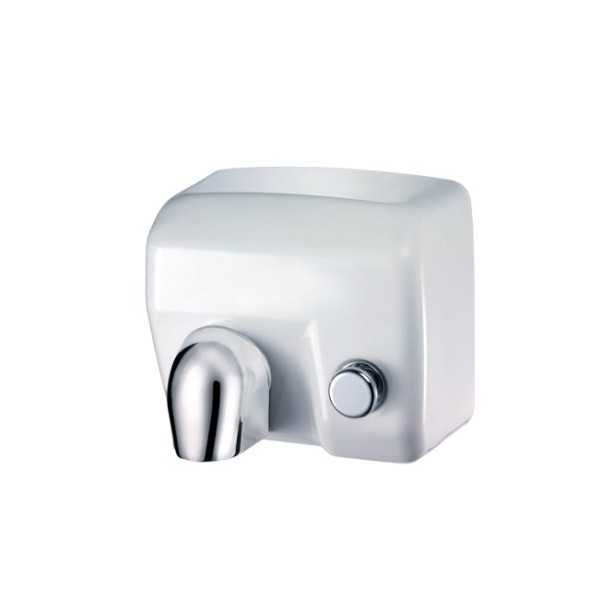 HAMET WHITE ELECTRIC HAND DRYER WITH BUTTON WITH RESISTANCE