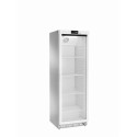 Positive digital static refrigerated cabinet 0 +8°C 360LT Stainless Steel + glass door