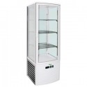 VERTICAL REFRIGERATED DISPLAY - GLASS ON 4 SIDES - VENTILATED - CAPACITY 235 Lt -