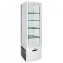 VERTICAL REFRIGERATED DISPLAY - GLASS ON 4 SIDES - VENTILATED - CAPACITY 280 Lt