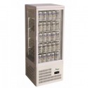 REFRIGERATED COUNTER DISPLAY FOR DRINKS - GLASS ON 4 SIDES - Capacity 98 liters -