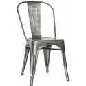 CHAIR Structure in painted metal and transparent varnish. Mod. 969