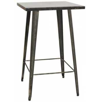 TABLE Antique effect painted metal structure. Form 1268