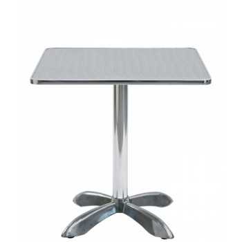 Square stainless steel TABLE. Mod. 093