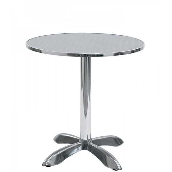 Round stainless steel TABLE Mod. 092