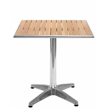 Square TABLE with aluminum base