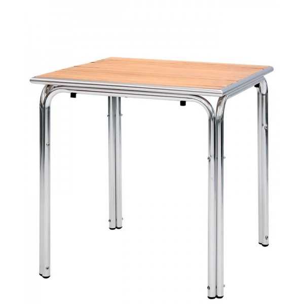 Square TABLE with aluminum base