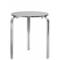 Round table with aluminium structure