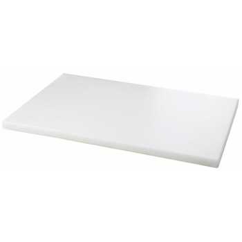 20MM THICK WHITE POLYETHYLENE CUTTING BOARD