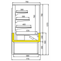 KRISTALL REFRIGERATED DISPLAY CABINET FOR GASTRONOMY AND PASTRY