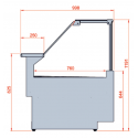 HORIZONTAL REFRIGERATED SHOWCASE M SERIES - DEPTH 100 cm