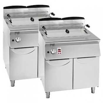 GAS FRYER ON MOBILE SINGLE TANK 44 Lt - L.80 x D.70 x H.90 cm