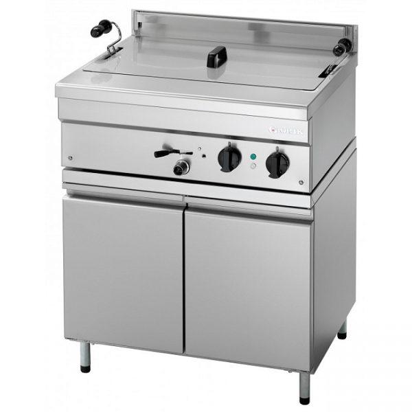 GAS FRYER ON CABINET WITH SINGLE TANK DOORS 18 Lt - L.70 x D.58 x H.85 cm